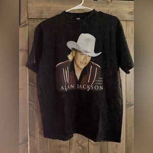 Alan Jackson Black Graphic T-Shirt